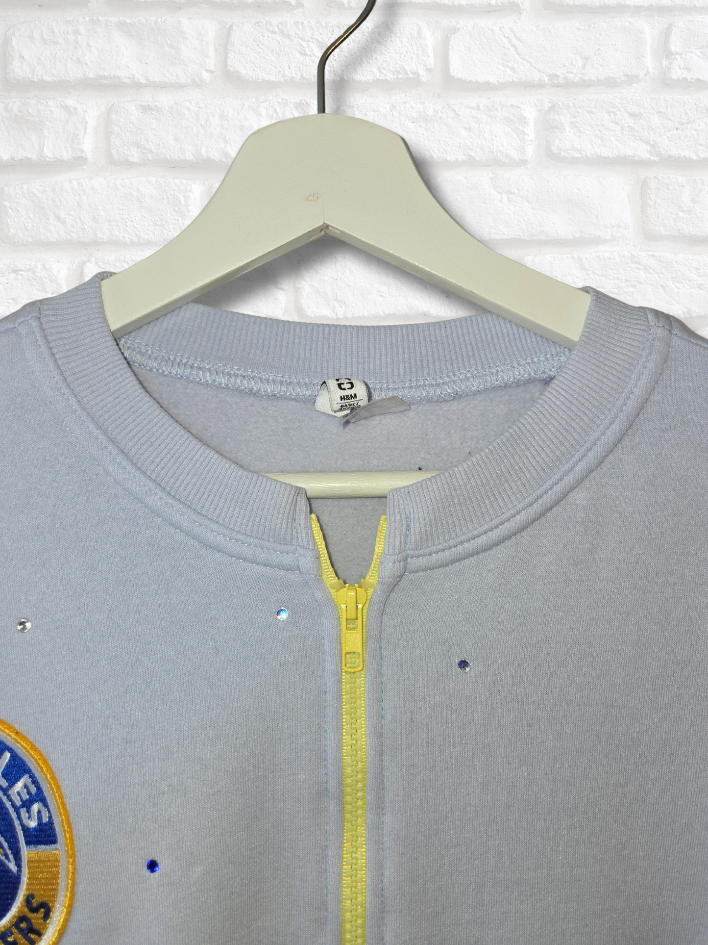 Los Angeles Chargers Crop Zip-Up Sweatshirt