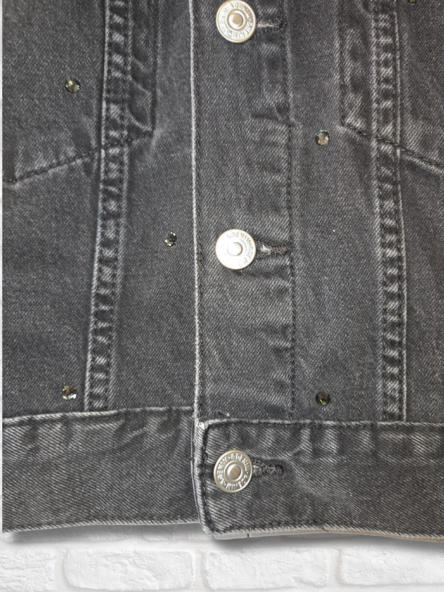 Cleveland Guardians Crop Denim Jacket