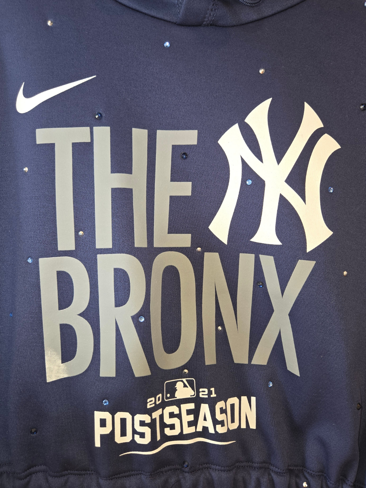 New York Yankees Crop Hoodie
