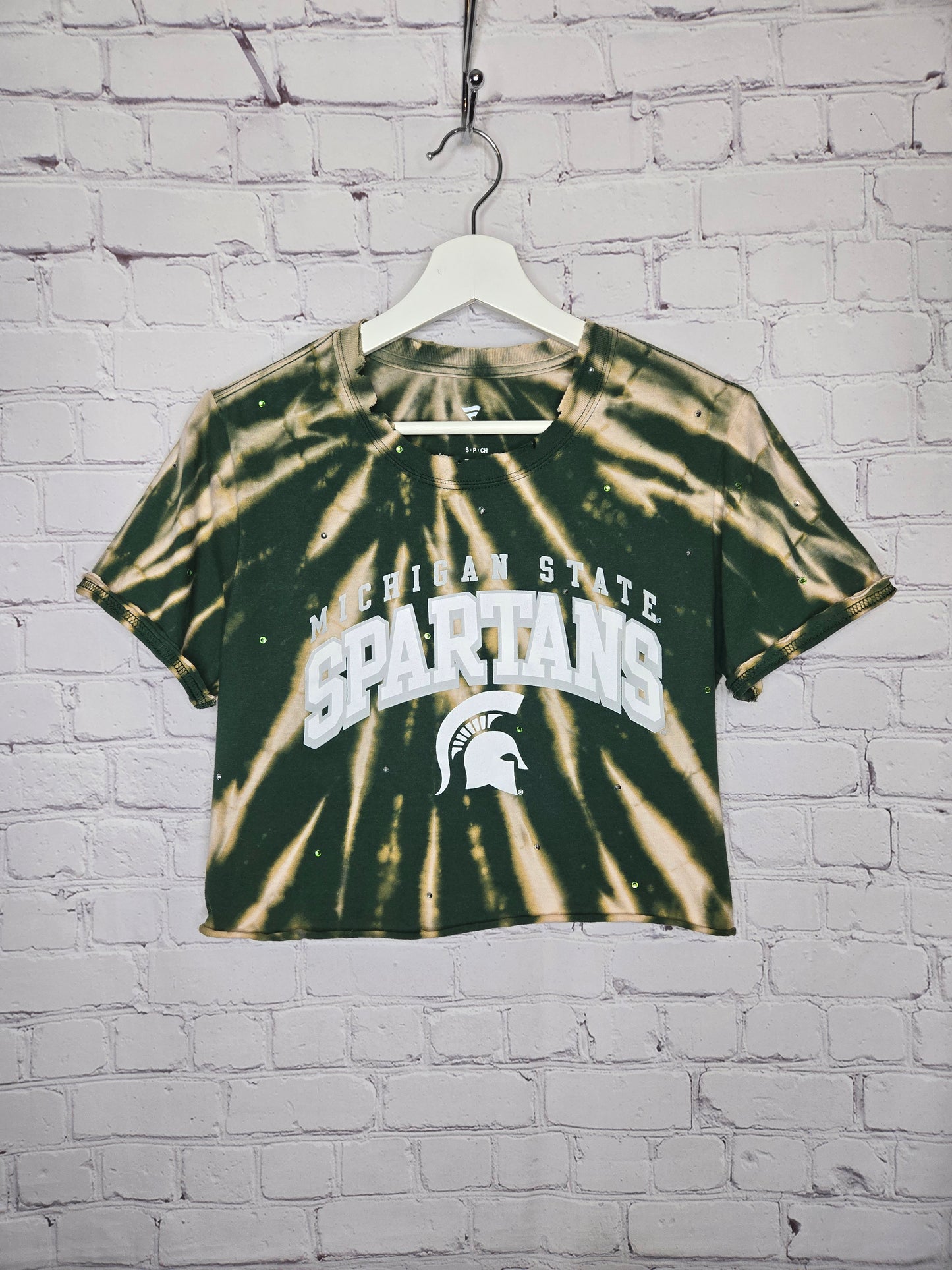 Michigan Spartans Crop Tee