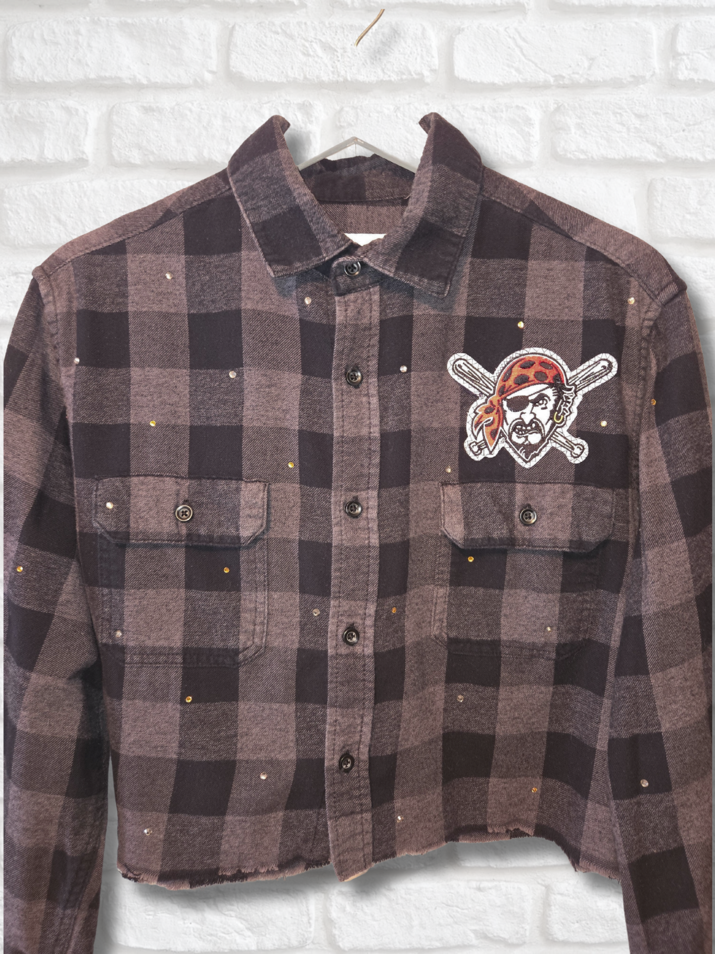 Pittsburgh Pirates Crop Flannel