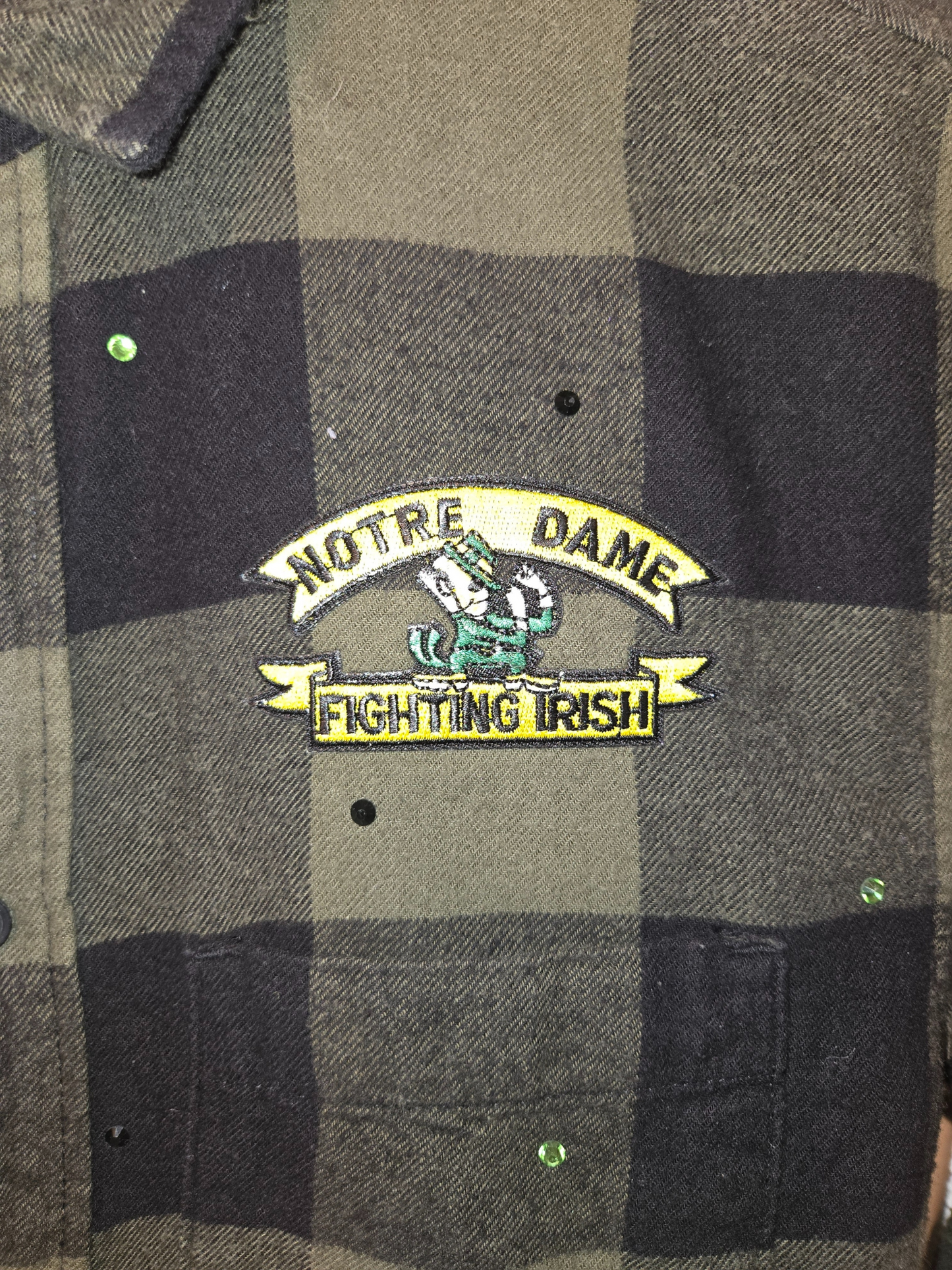 Notre Dame Fighting Irish Crop Flannel
