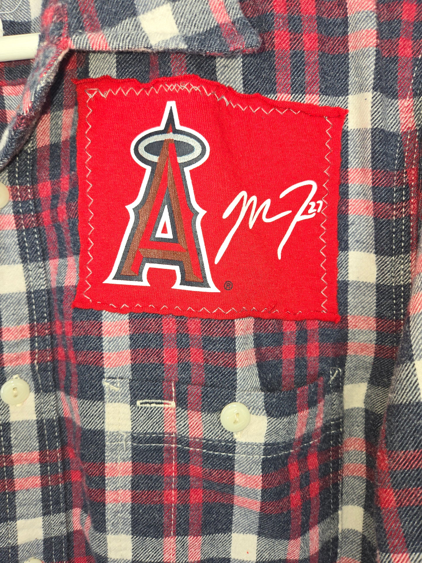 Los Angeles Angels Crop Flannel
