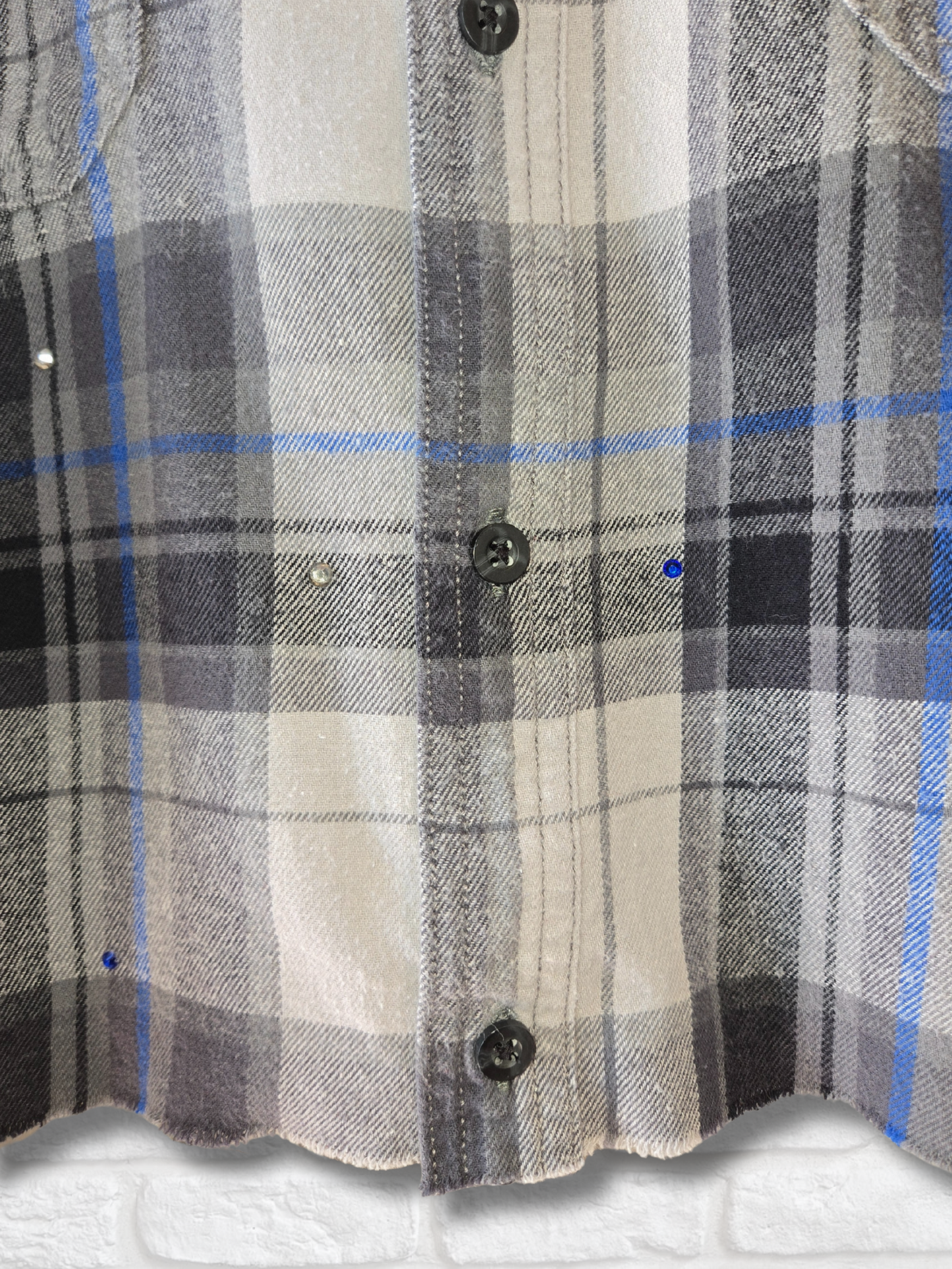 Toronto Blue Jays Rhinestone Crop Flannel