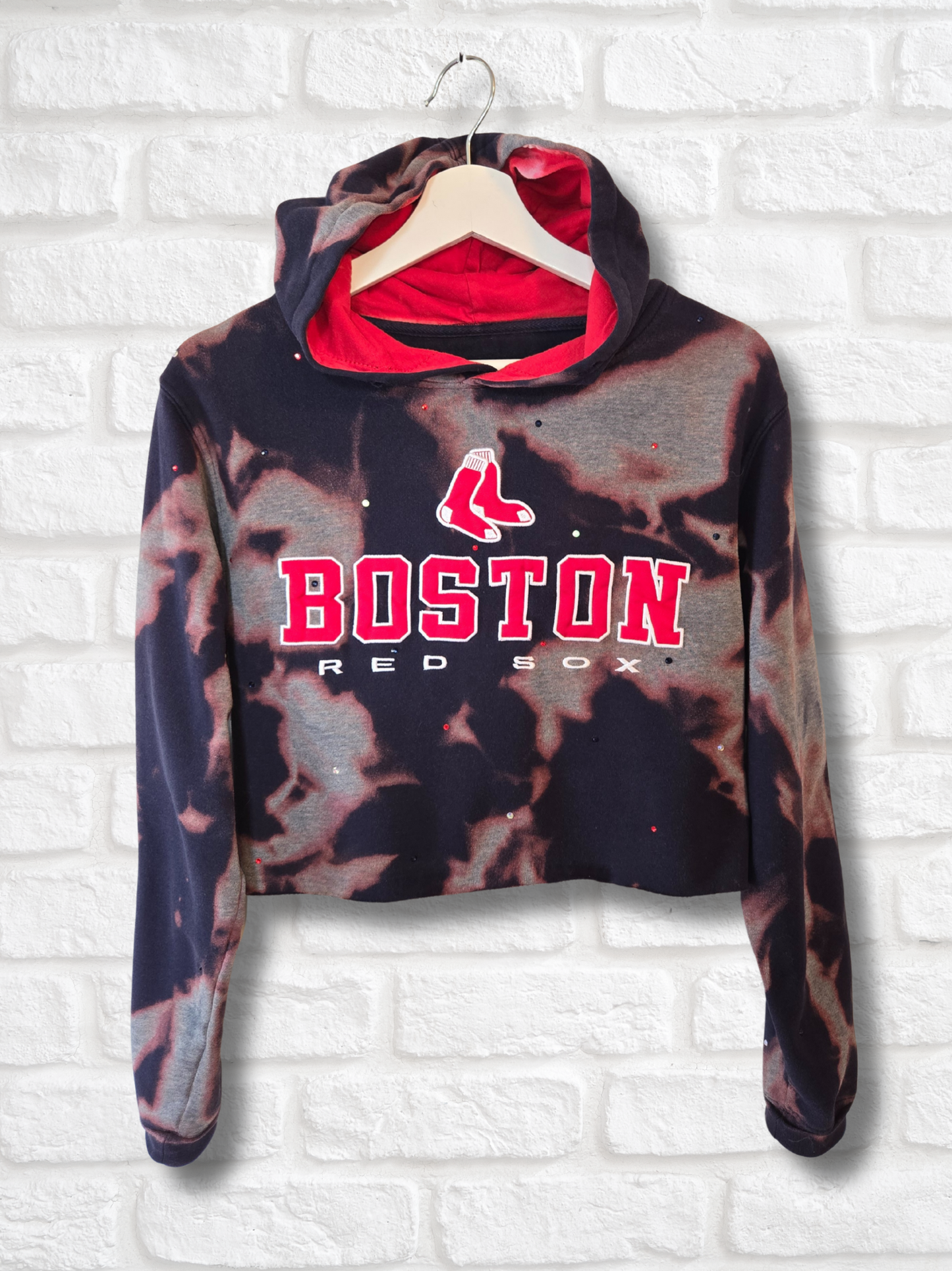 Boston Red Sox Crop Hoodie