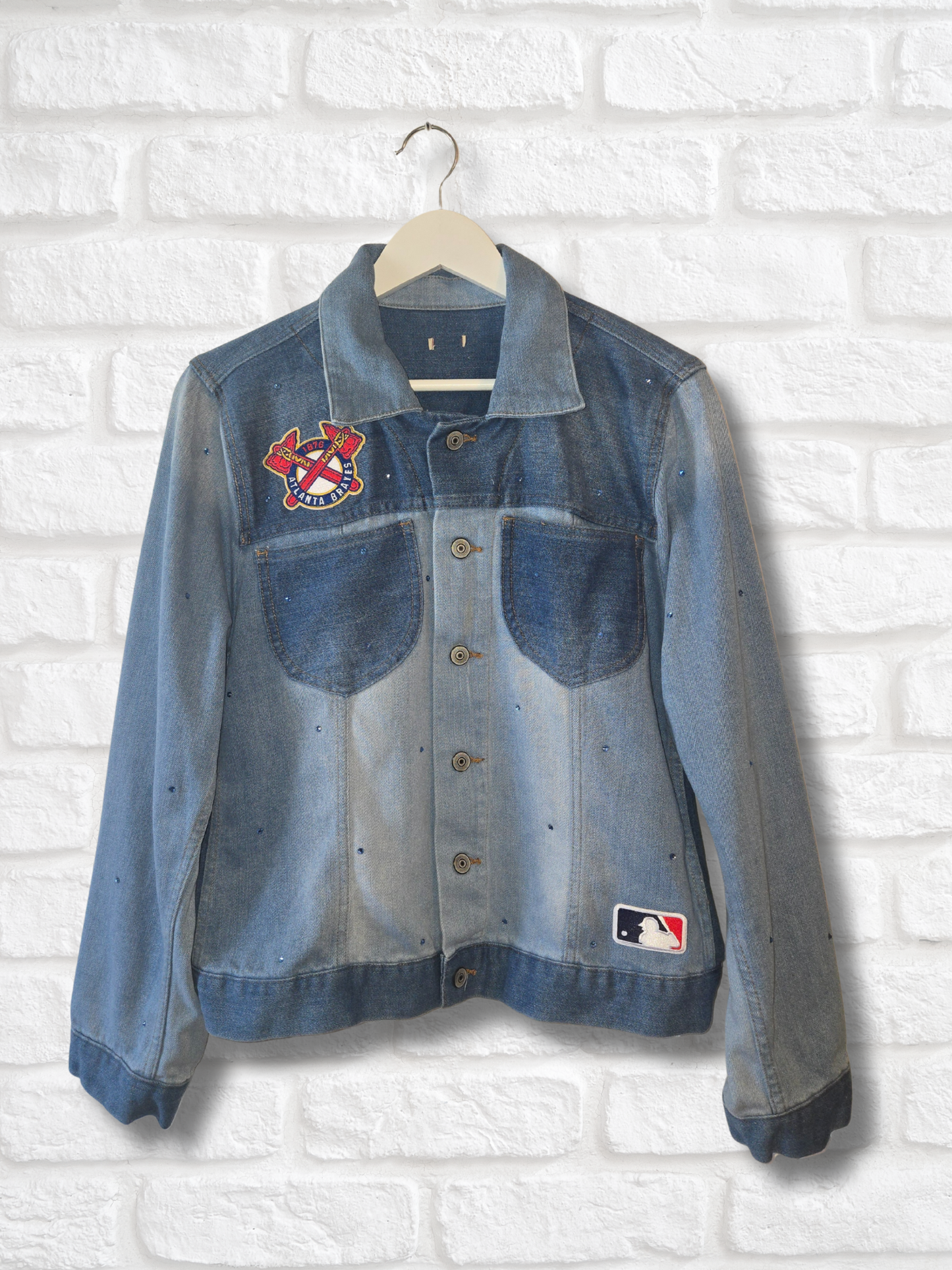Atlanta Braves Rhinestone Denim Jacket