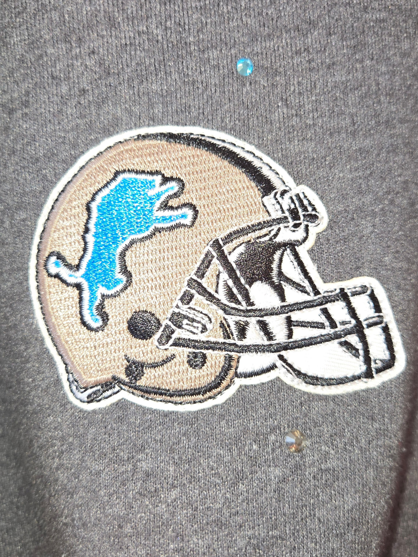 Detroit Lions Crop Zip-Up Sweatshirt