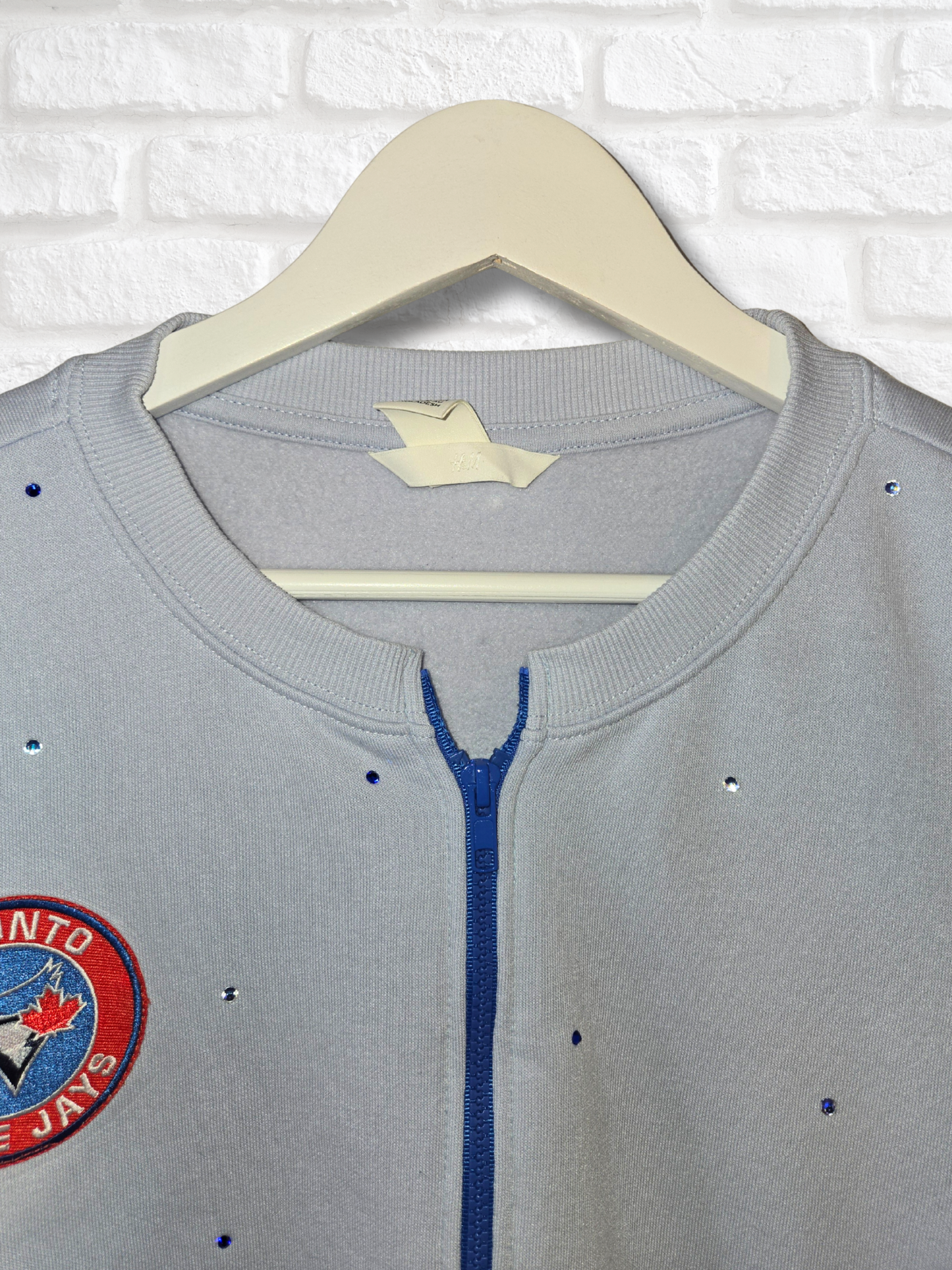 Toronto Blue Jays Crop Zip-Up Sweatshirt