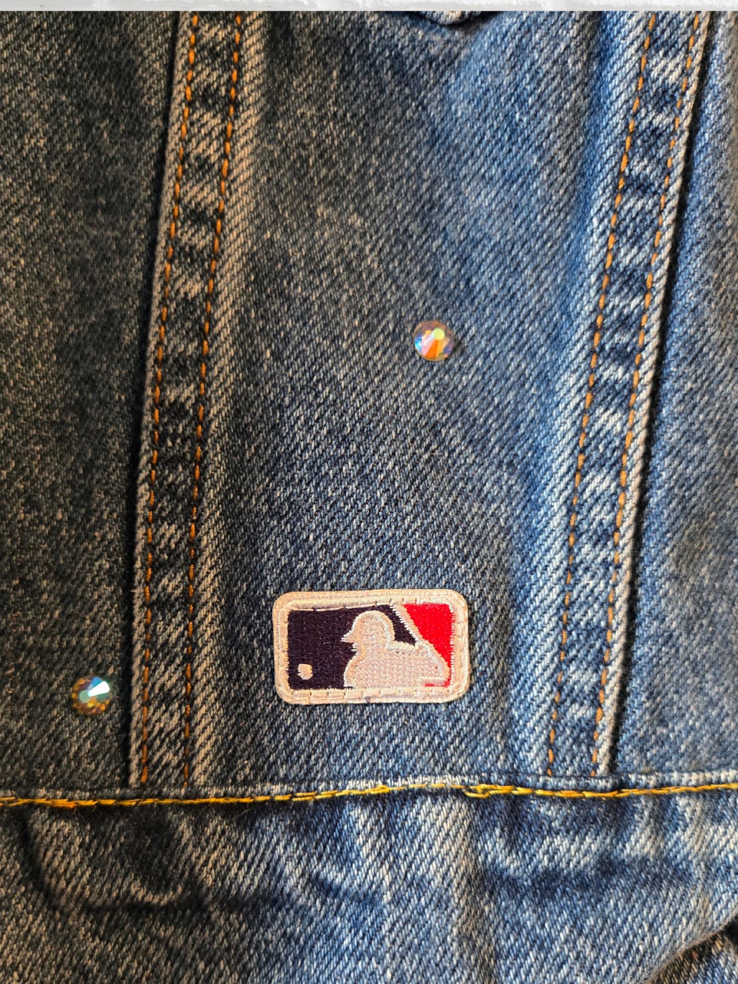 Philadelphia Phillies Crop Denim Jacket