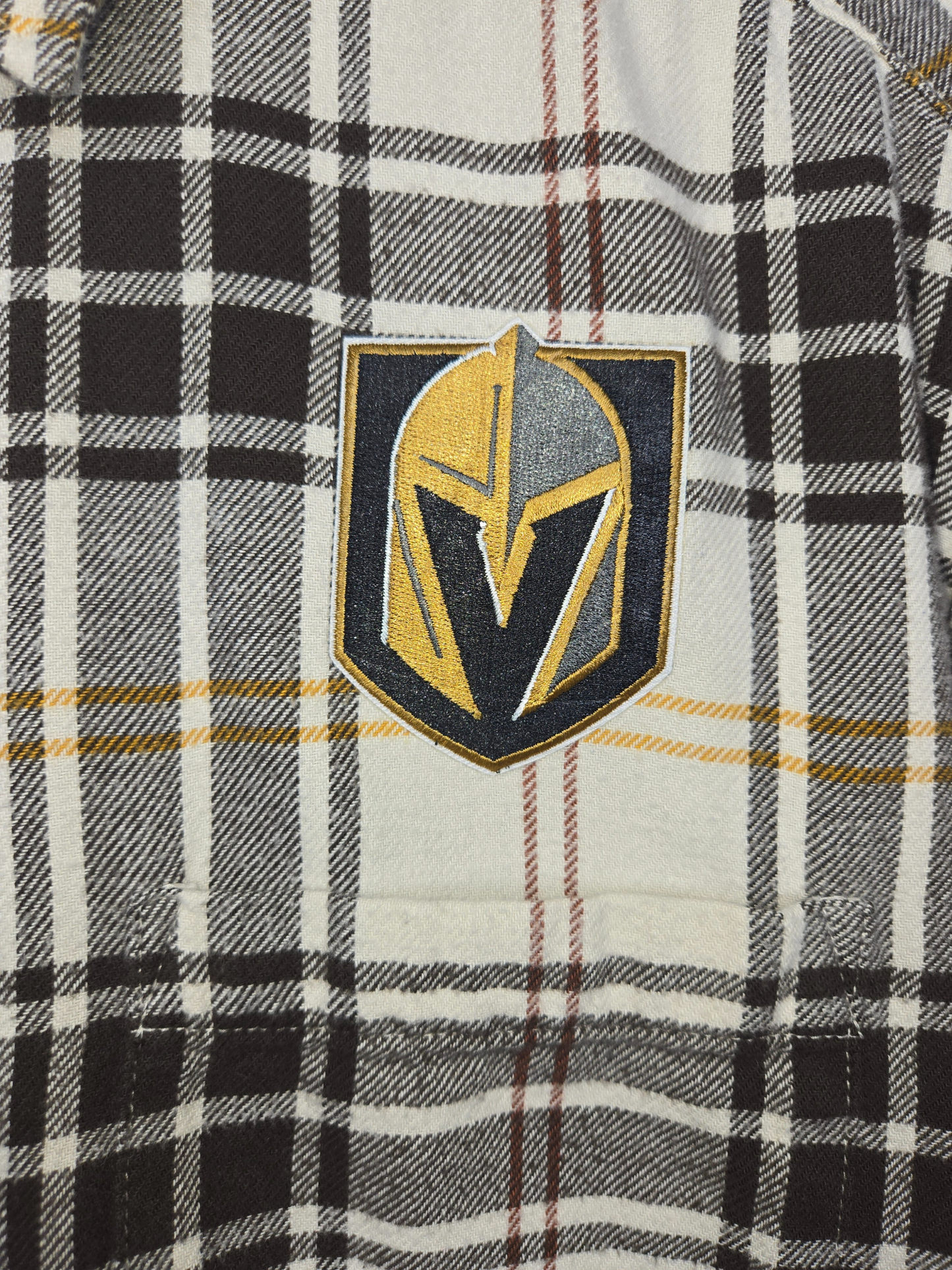 Vegas Golden Knights Crop Flannel