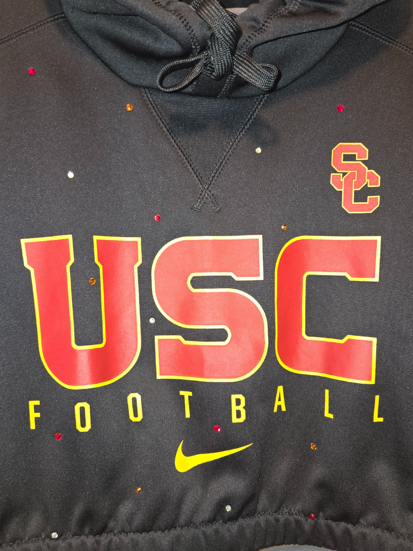USC Trojans Crop Hoodie