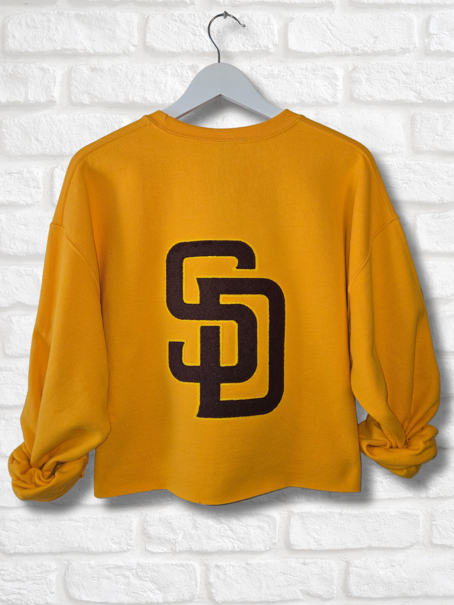 San Diego Padres Zip-Up Crop Sweatshirt