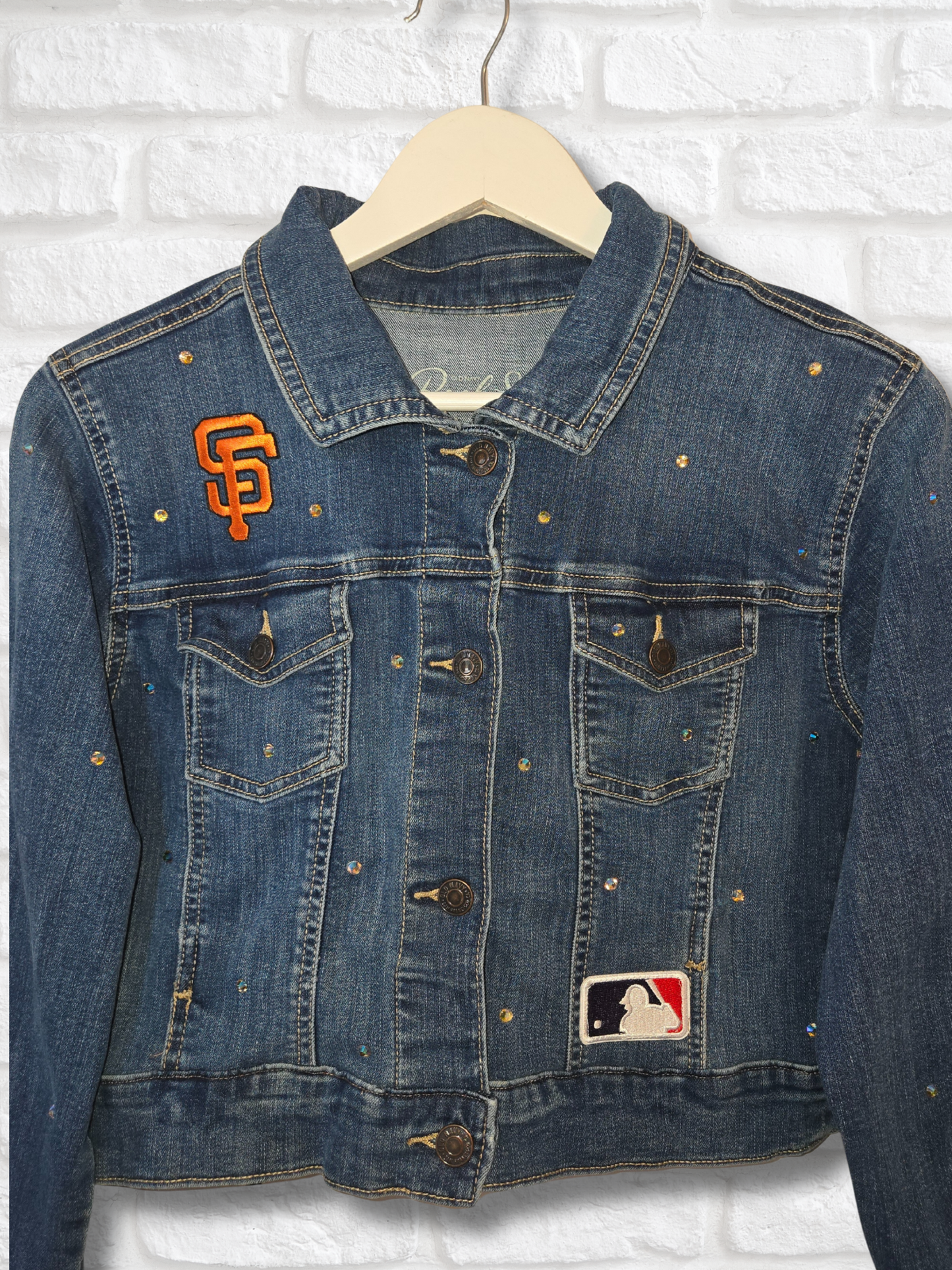 San Francisco Giants Crop Denim Jacket
