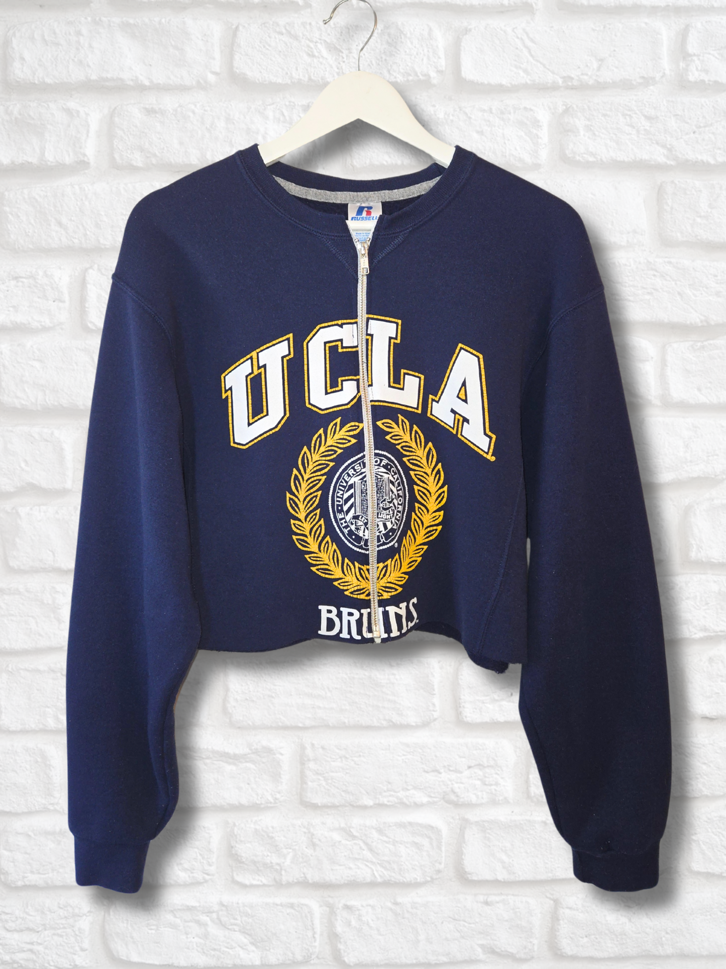 UCLA Bruins Crop Zip-Up Sweatshirt