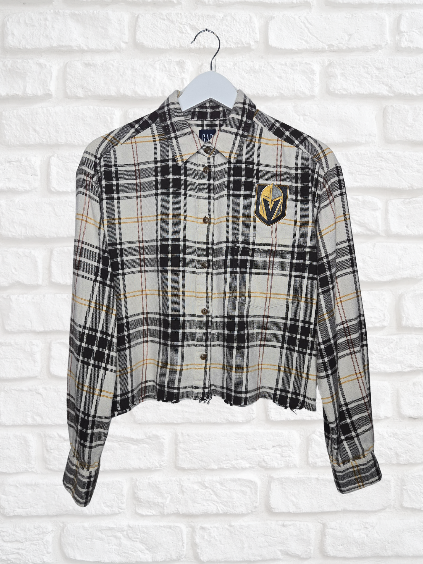 Vegas Golden Knights Crop Flannel