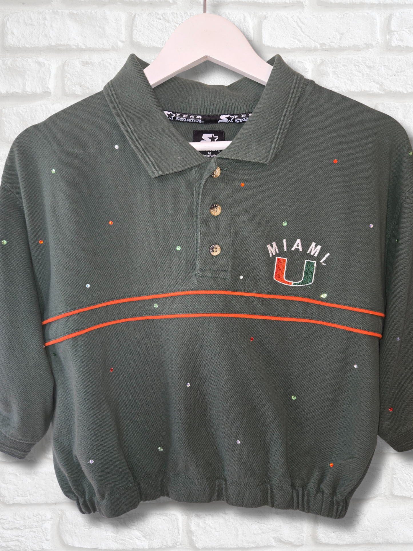 Miami Hurricanes Crop Polo