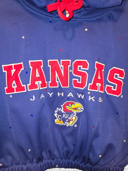 Kansas Jayhawks Crop Hoodie