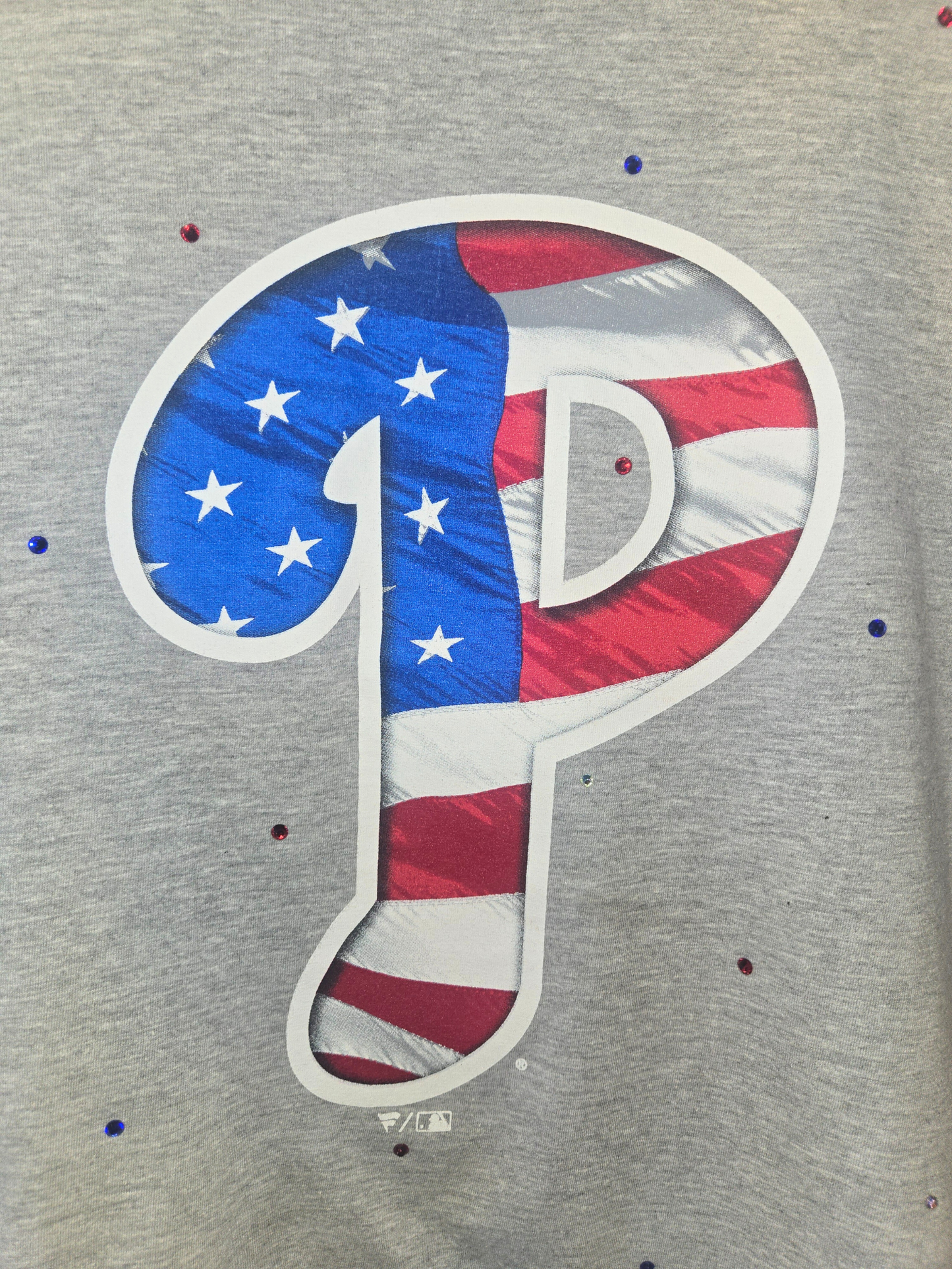 Philadelphia Phillies Stars & Stripes Crop Top- Large