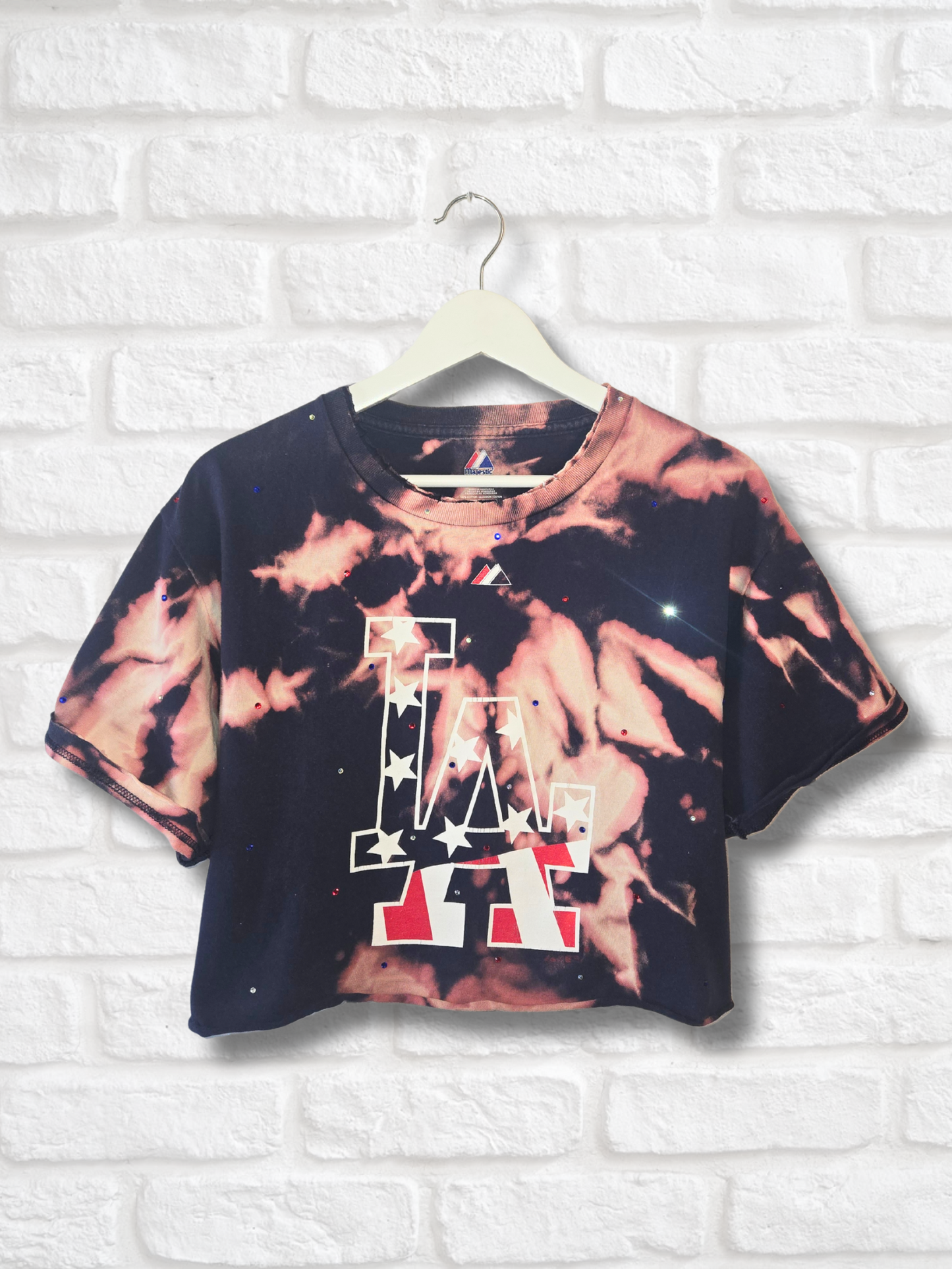 Los Angeles Dodgers Stars & Stripes Crop Top - Medium