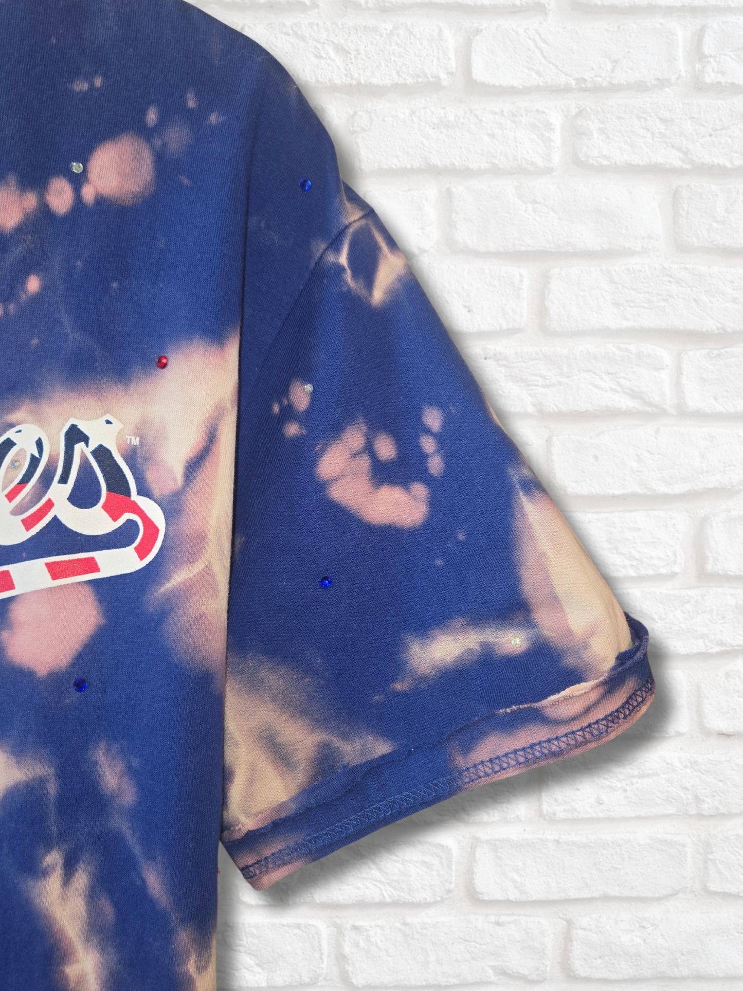 Los Angeles Dodgers Stars & Stripes Crop Top- Large