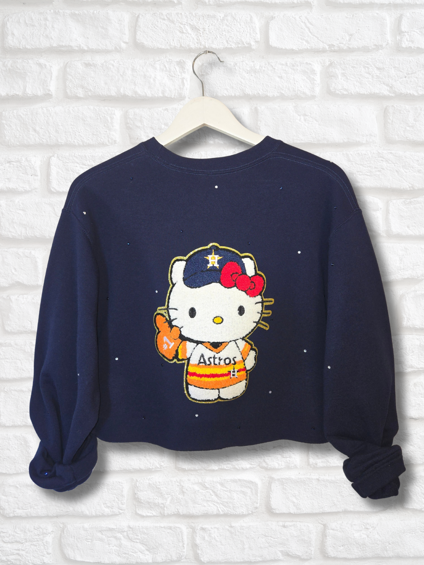 Astros HK Crop Zip-Up Sweatshirt