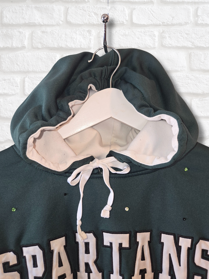 Michigan Spartans Crop Hoodie