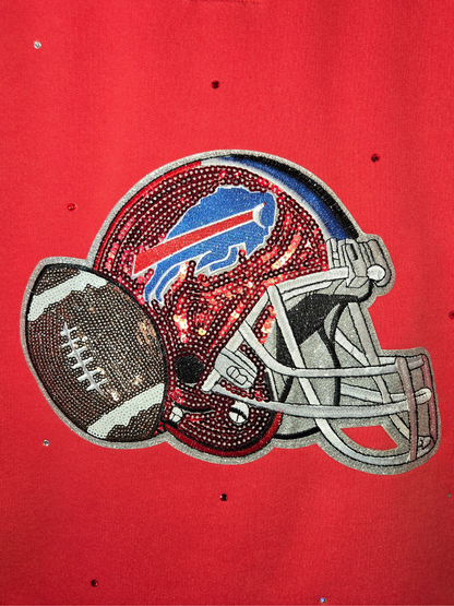 Buffalo Bills Crop Zip-Up Sweatshirt