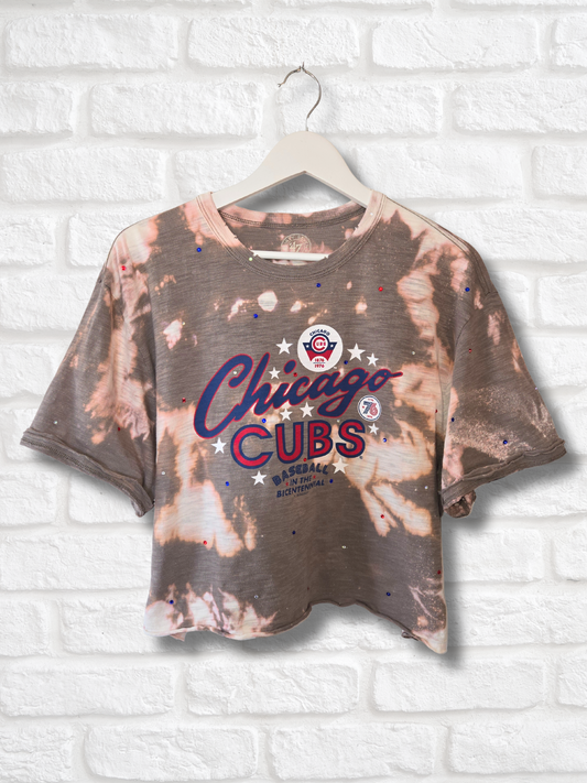 Chicago Cubs Crop Top- Large