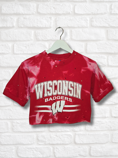 Wisconsin Badgers Crop Top- Small