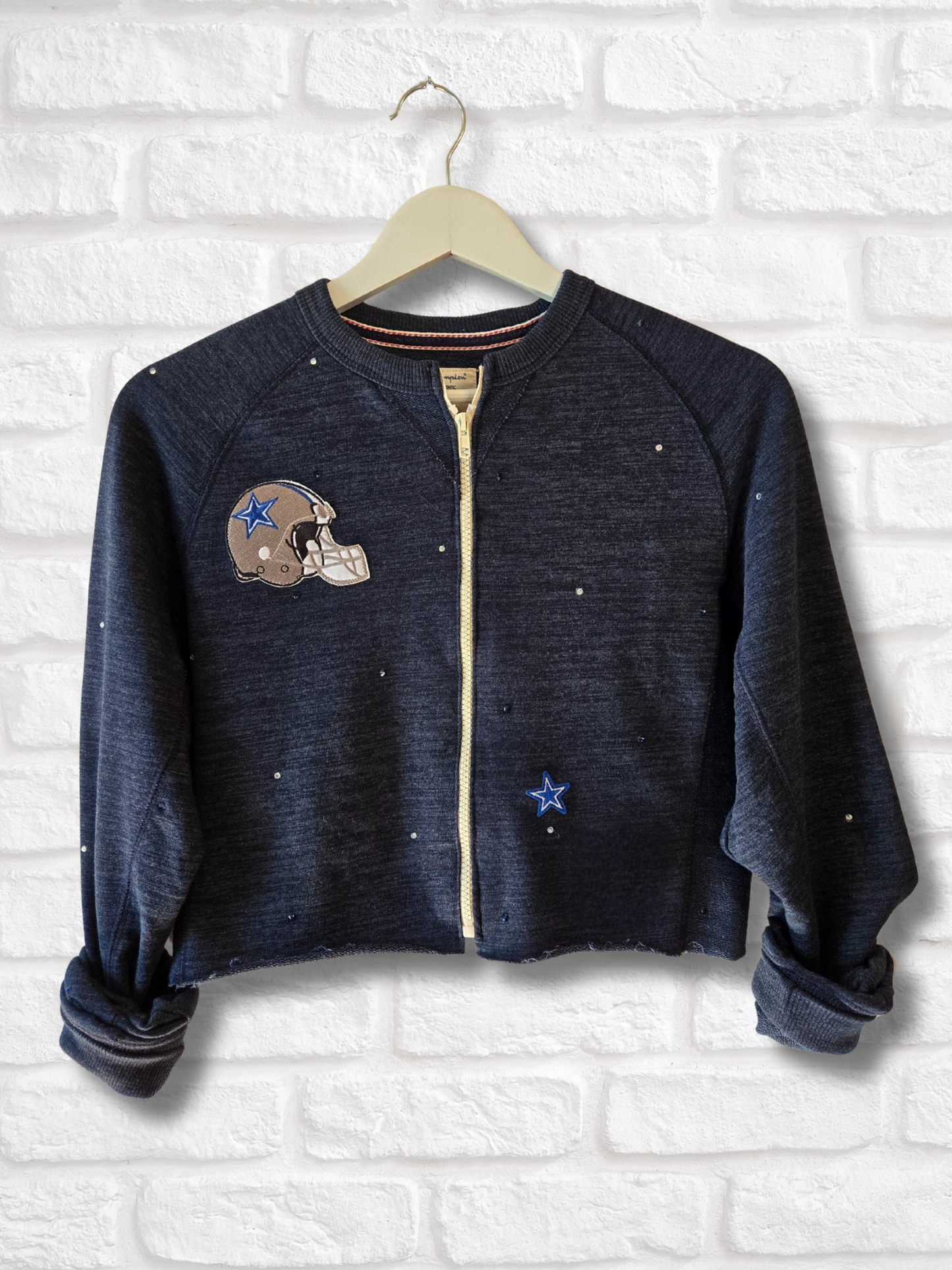 Dallas Cowboys Crop Zip-Up Sweatshirt