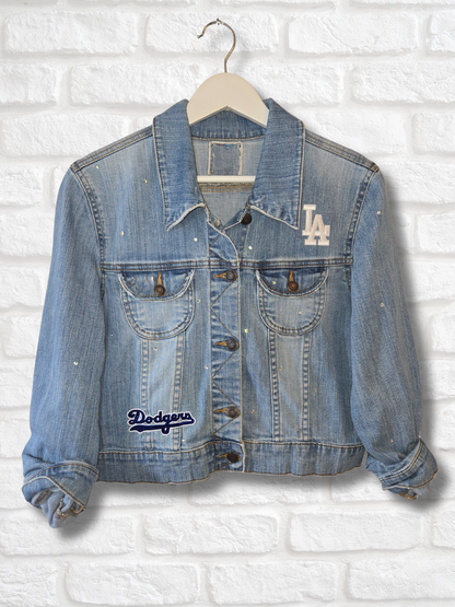 Los Angeles Dodgers Rhinestone Denim Jacket
