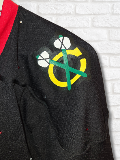 Chicago Blackhawks Crop Rhinestone Jersey