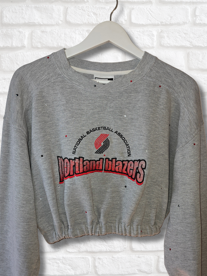 Portland Trail Blazers Crop Sweatshirt