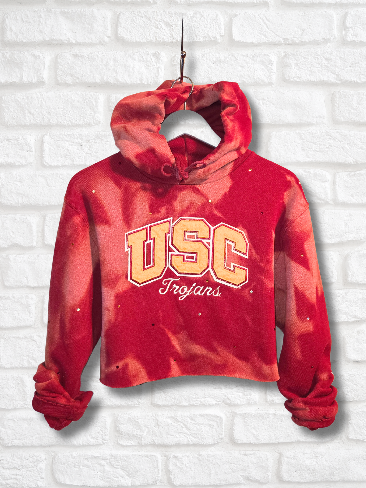 USC Trojans Crop Hoodie