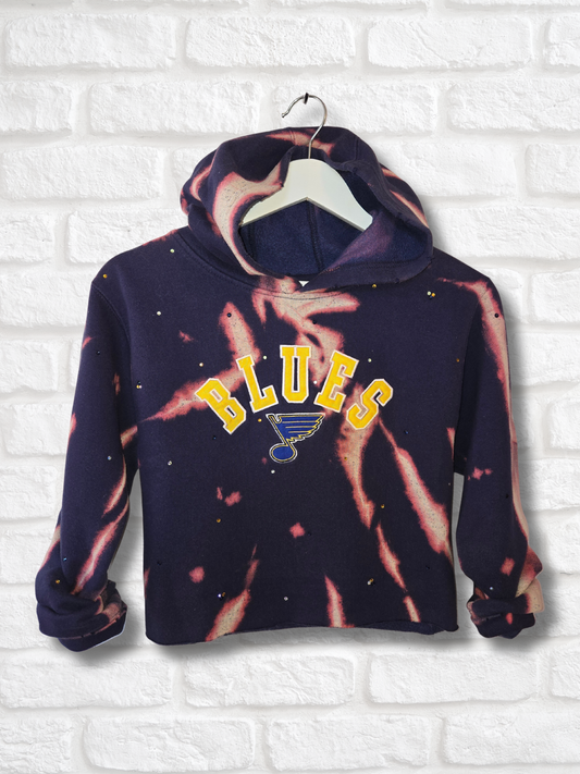 St. Louis Blues Crop Hoodie