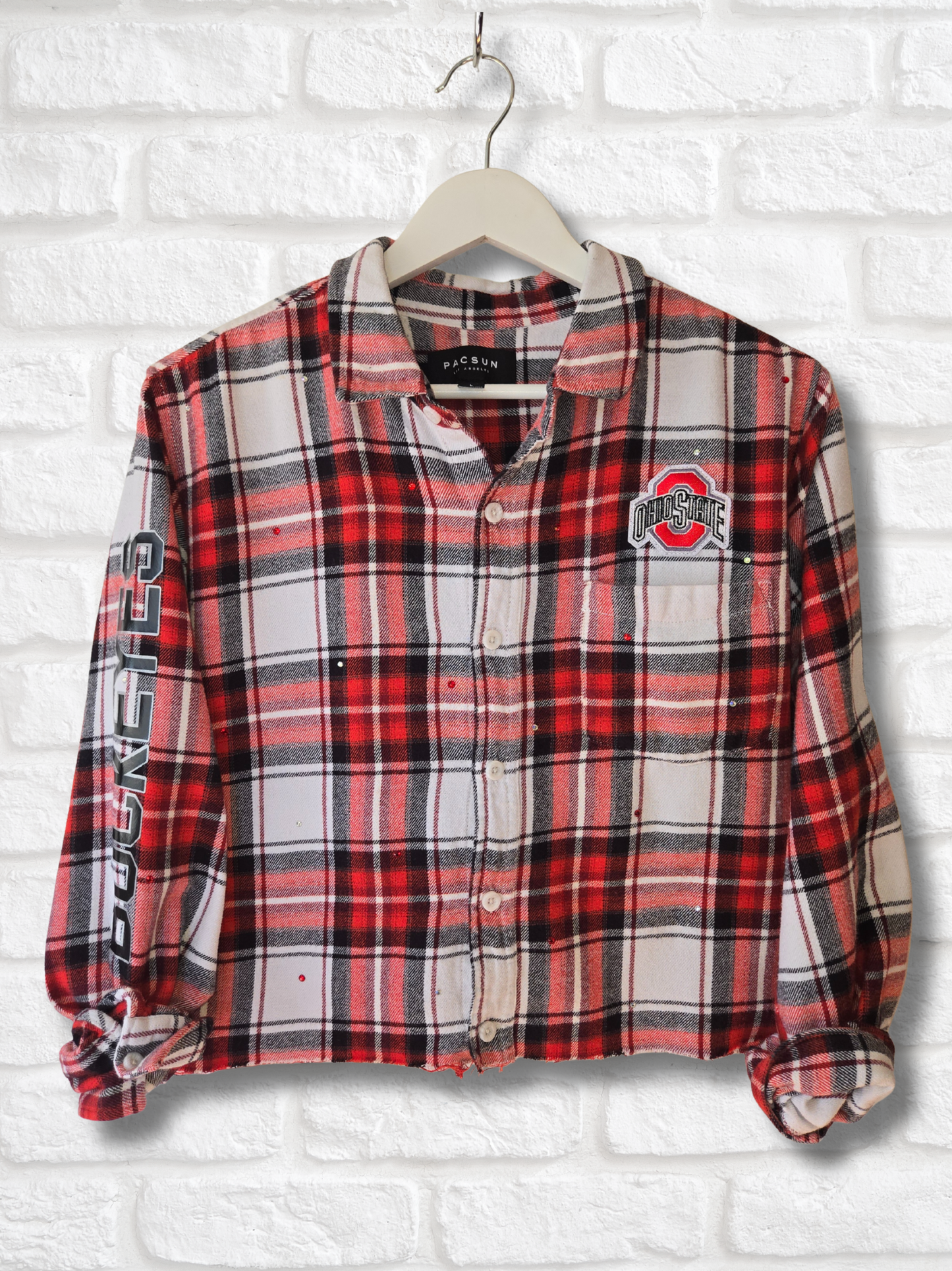 Ohio State Buckeyes Crop Flannel