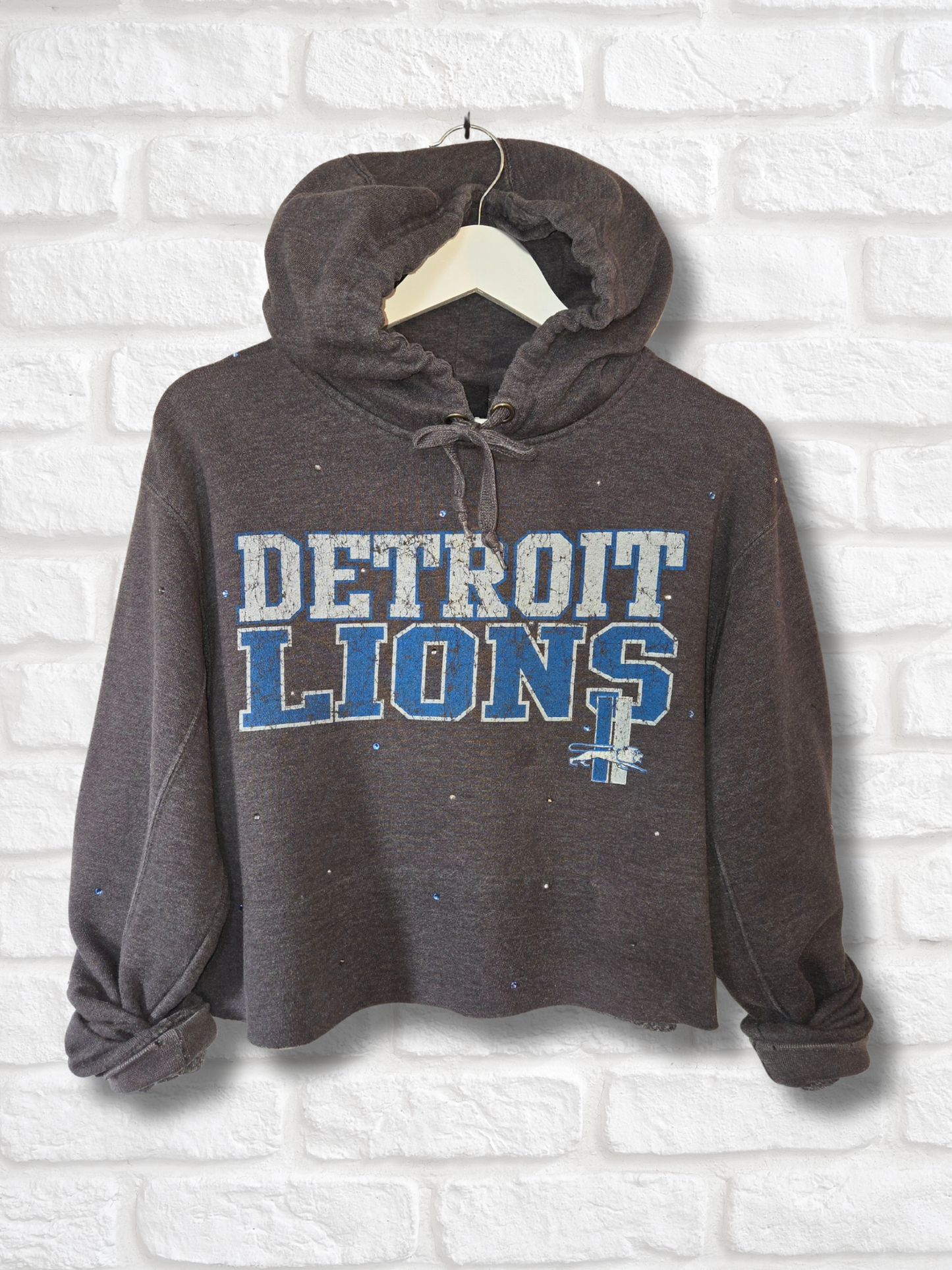 Detroit Lions Crop Hoodie