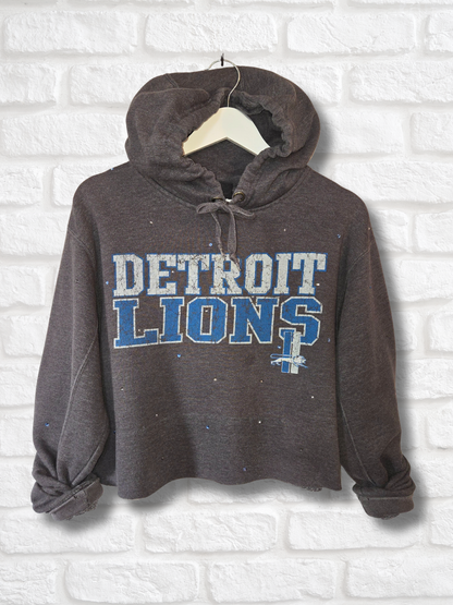 Detroit Lions Crop Hoodie