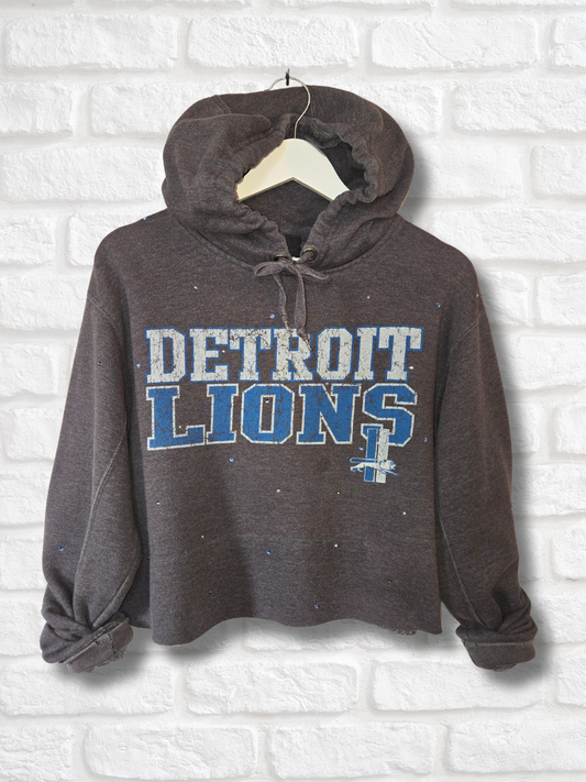 Detroit Lions Crop Hoodie