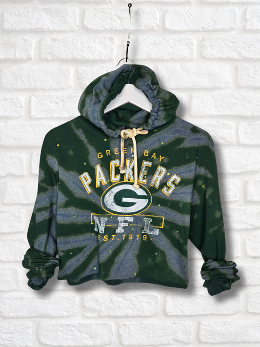 Green Bay Packers Crop Hoodie