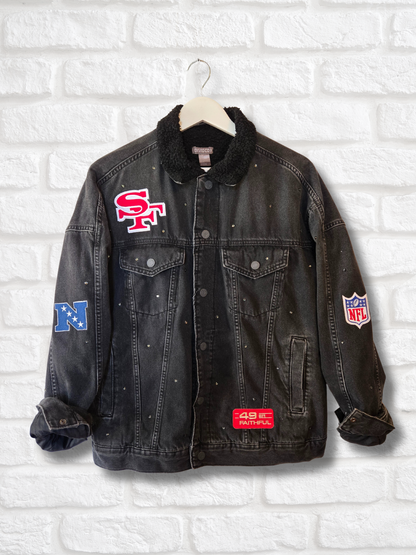 San Francisco 49ers Sherpa Lined Denim Jacket