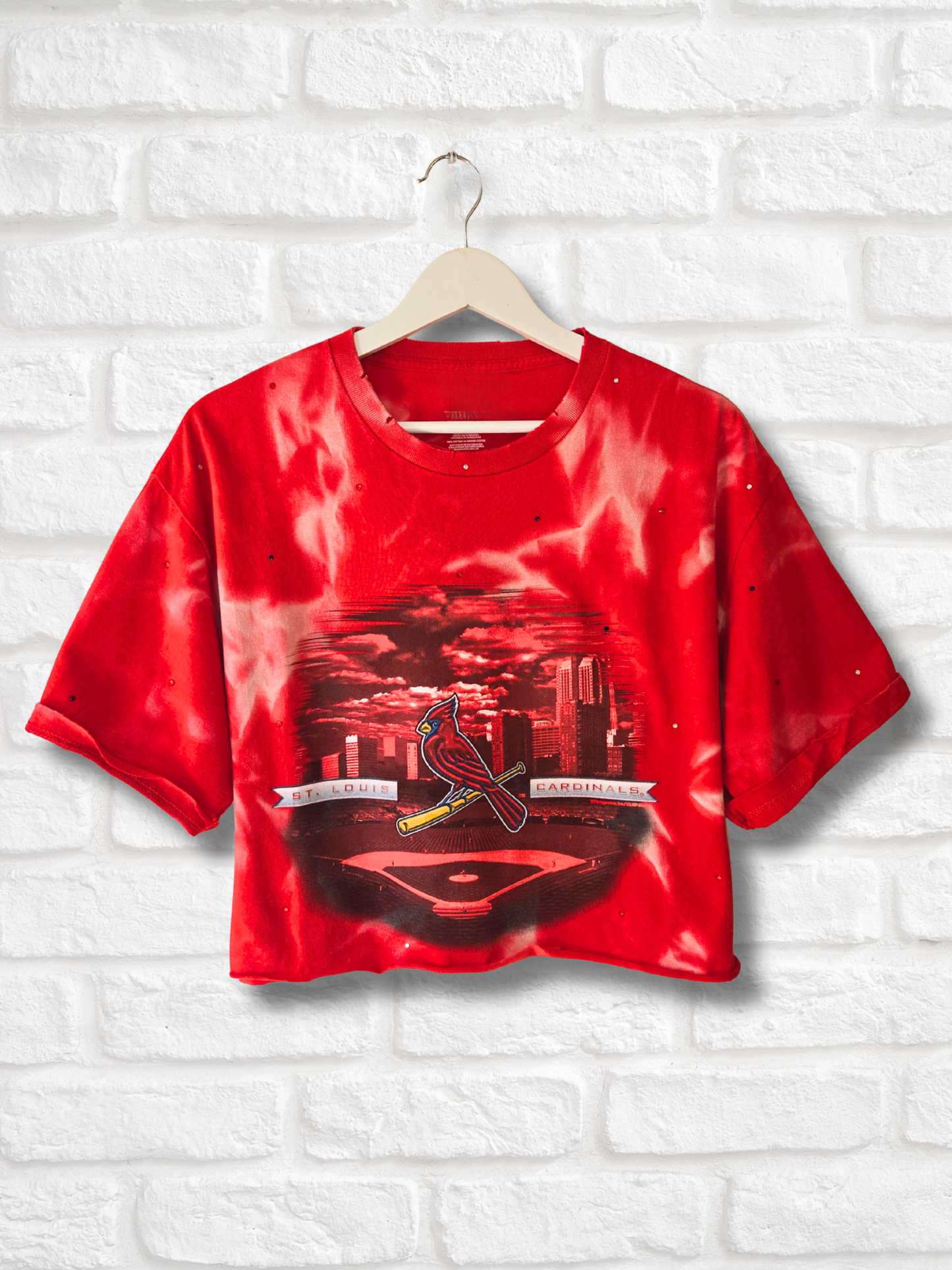 St Louis Cardinals Crop Top- Large