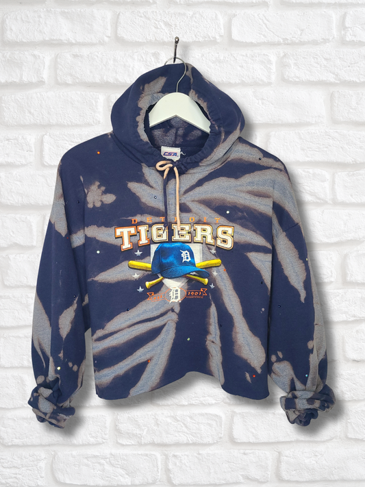 Detroit Tigers Crop Hoodie