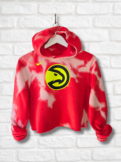 Atlanta Hawks Crop Hoodie- Small