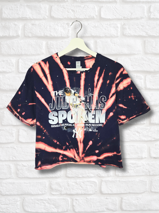 New York Yankees Crop Top -Large