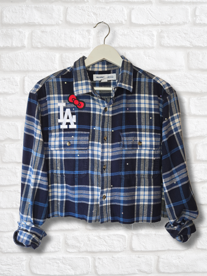 Dodgers HK Crop Flannel