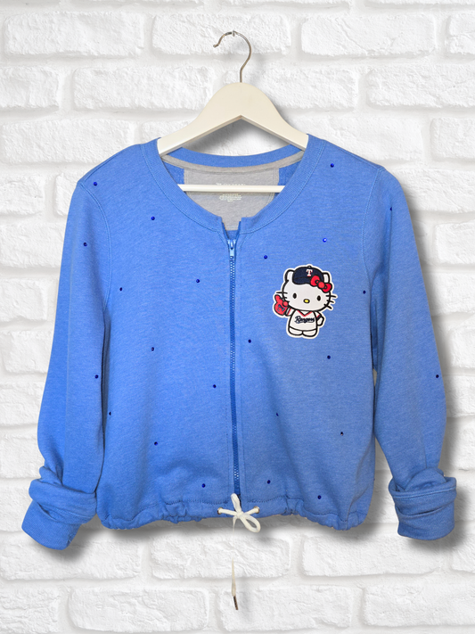 Texas Rangers HK Crop Zip-Up Sweatshirt