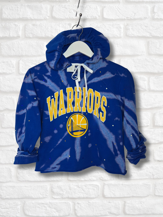 Golden State Warriors Crop Hoodie - Small