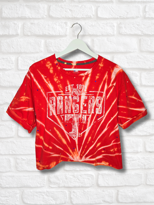 Texas Rangers Crop Top- XL