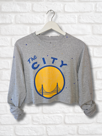 Golden State Warriors Crop Top- Small